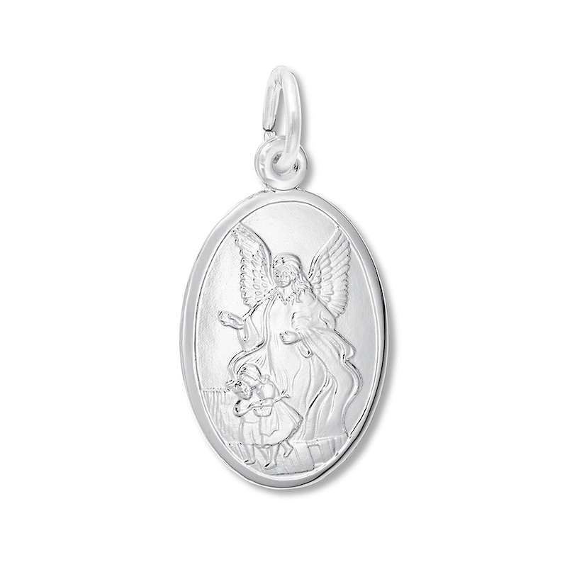 Guardian Angel Charm Sterling Silver