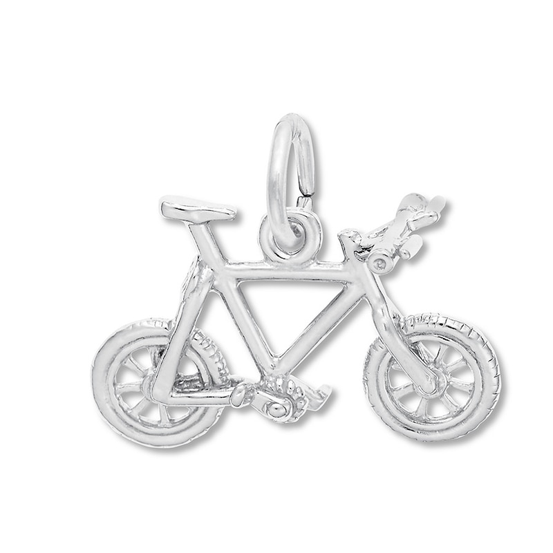 Main Image 1 of Mountain Bike Charm Sterling Silver