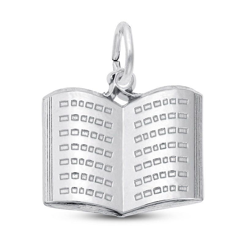 Main Image 1 of Book Charm Sterling Silver
