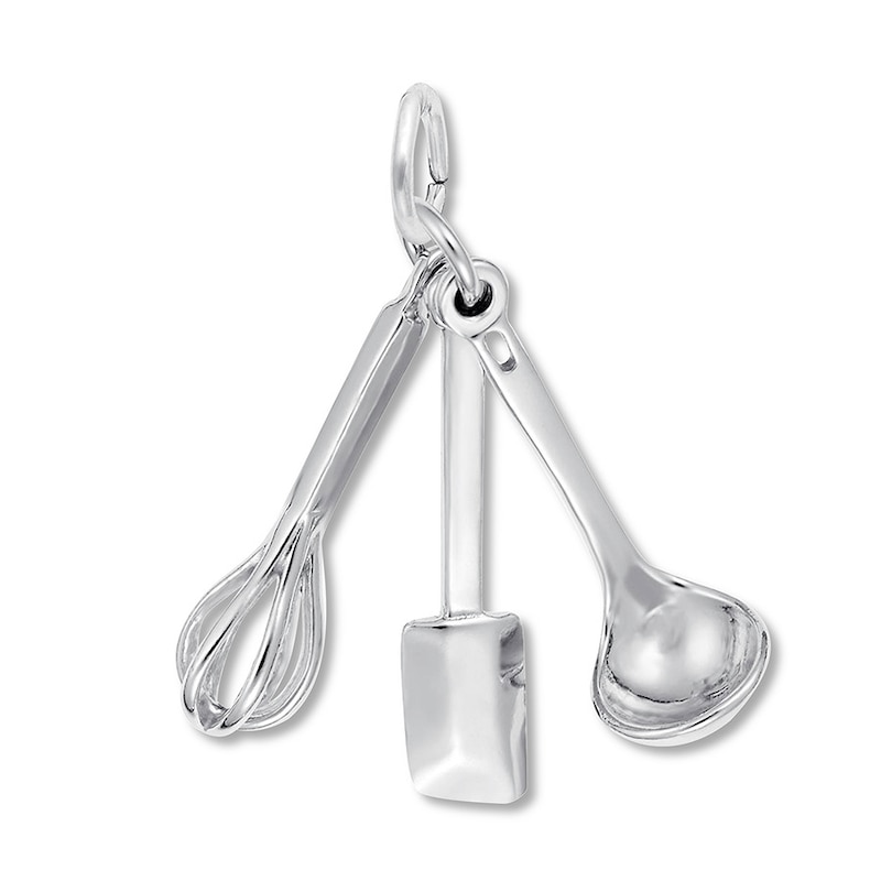 Cooking Utensils Charm Sterling Silver