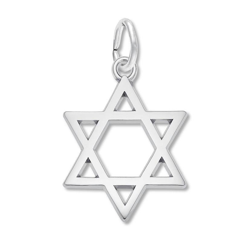 Main Image 1 of Star of David Charm Sterling Silver