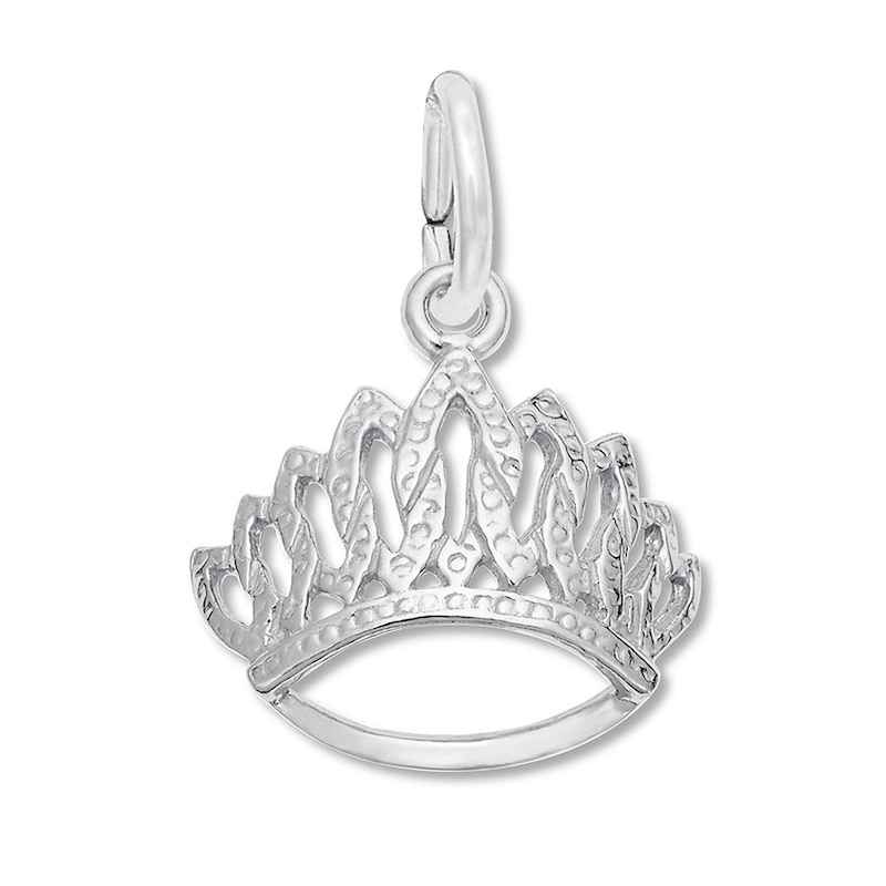 Main Image 1 of Tiara Charm Sterling Silver