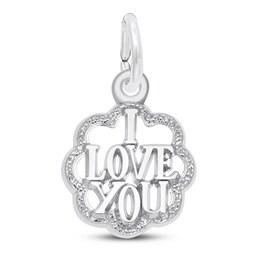 "I Love You" Charm Sterling Silver