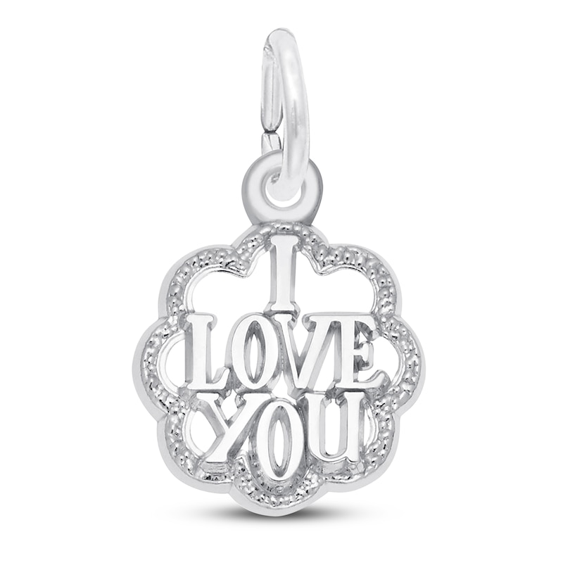 "I Love You" Charm Sterling Silver