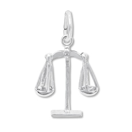 Scales of Justice Charm Sterling Silver
