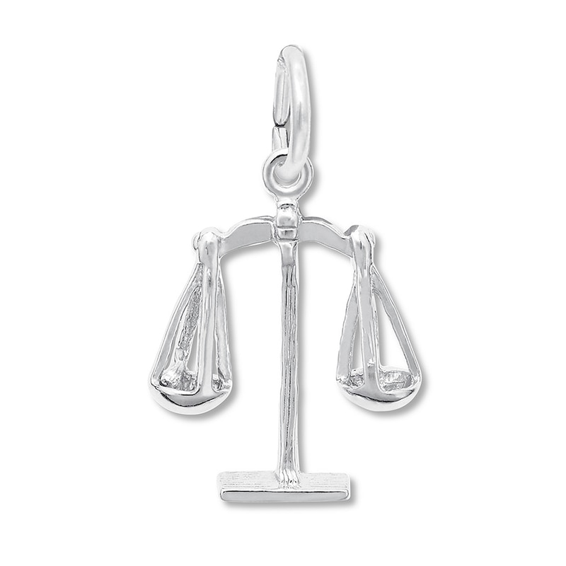 Main Image 1 of Scales of Justice Charm Sterling Silver