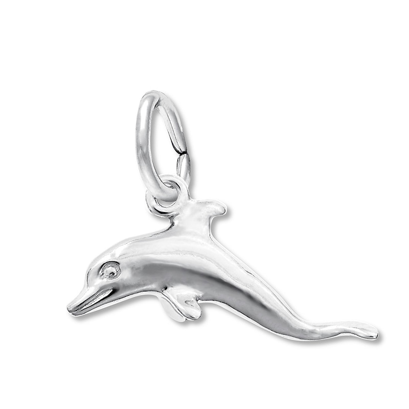 Main Image 1 of Dolphin Charm Sterling Silver