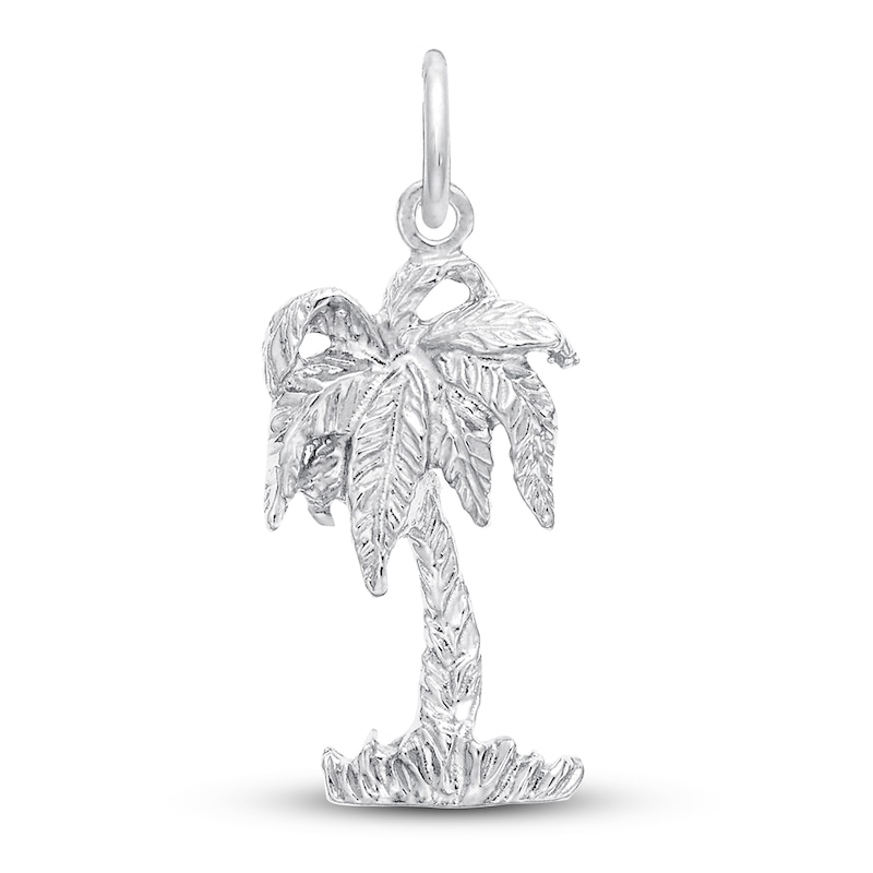 Main Image 1 of Palm Tree Charm Sterling Silver