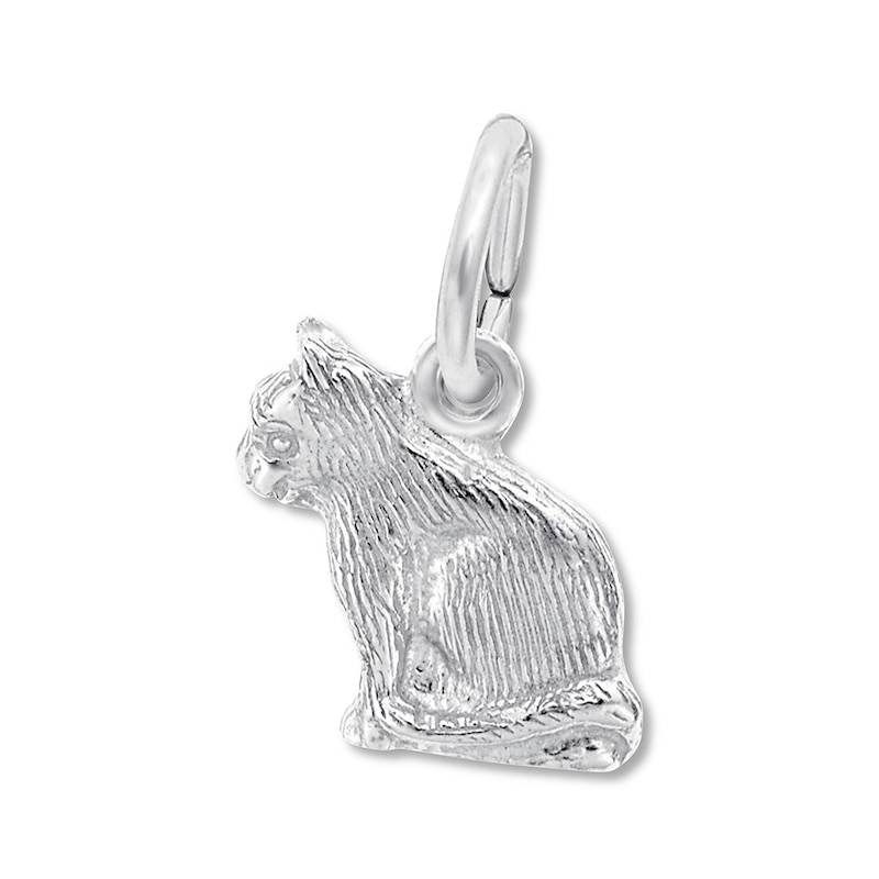 Main Image 1 of Cat Charm Sterling Silver