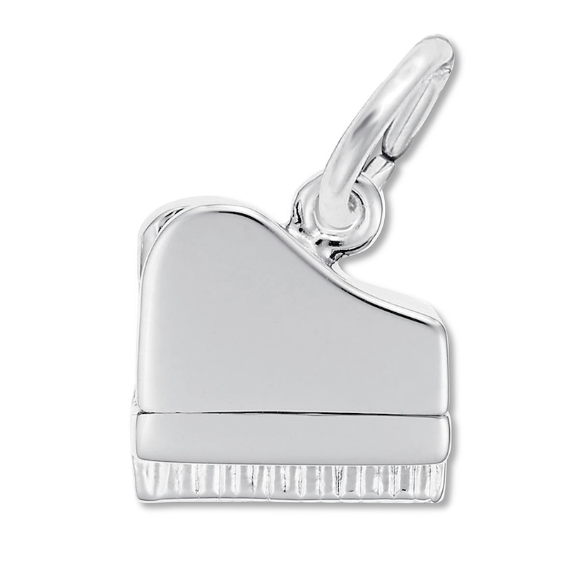 Main Image 1 of Piano Charm Sterling Silver