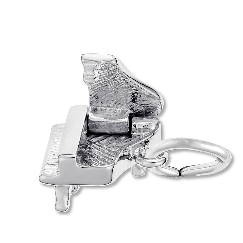Piano Charm Sterling Silver