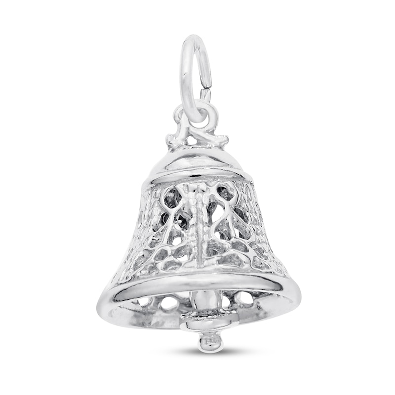 Main Image 1 of Filigree Bell Charm Sterling Silver