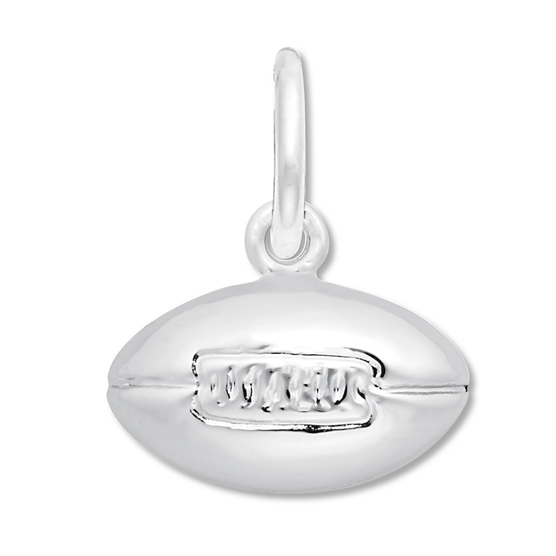 Main Image 1 of Football Charm Sterling Silver