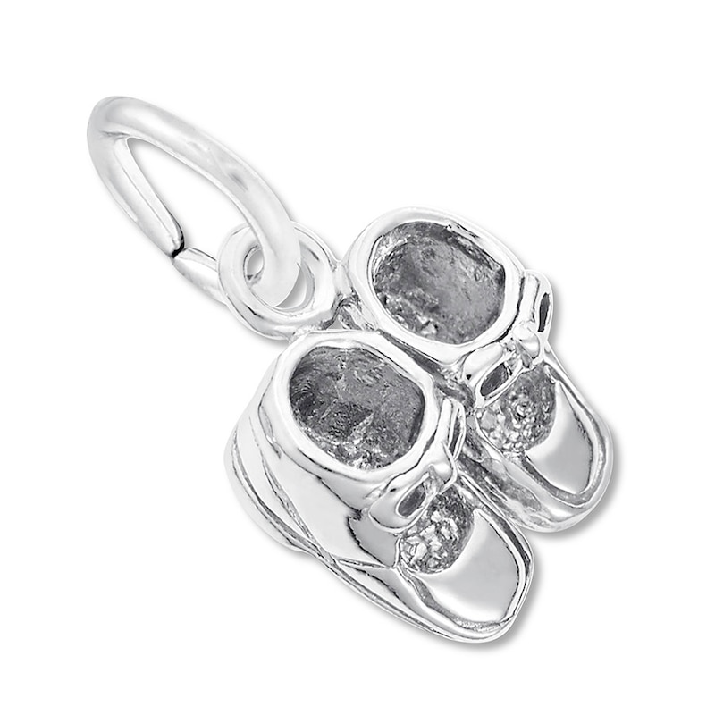Baby Shoes Charm Sterling Silver