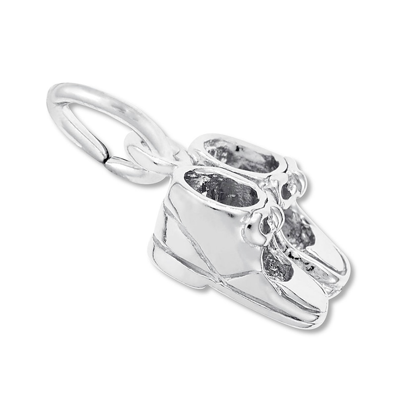 Baby Shoes Charm Sterling Silver