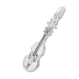 Violin Charm Sterling Silver