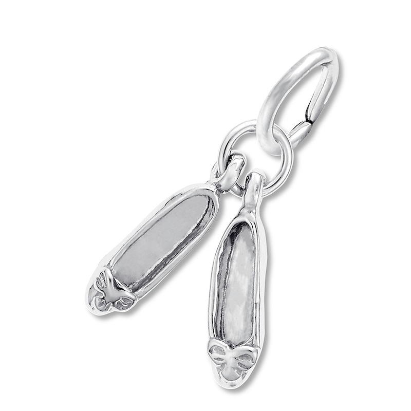 Main Image 1 of Ballet Shoes Charm Sterling Silver