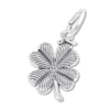 Thumbnail Image 1 of Four-Leaf Clover Charm Sterling Silver