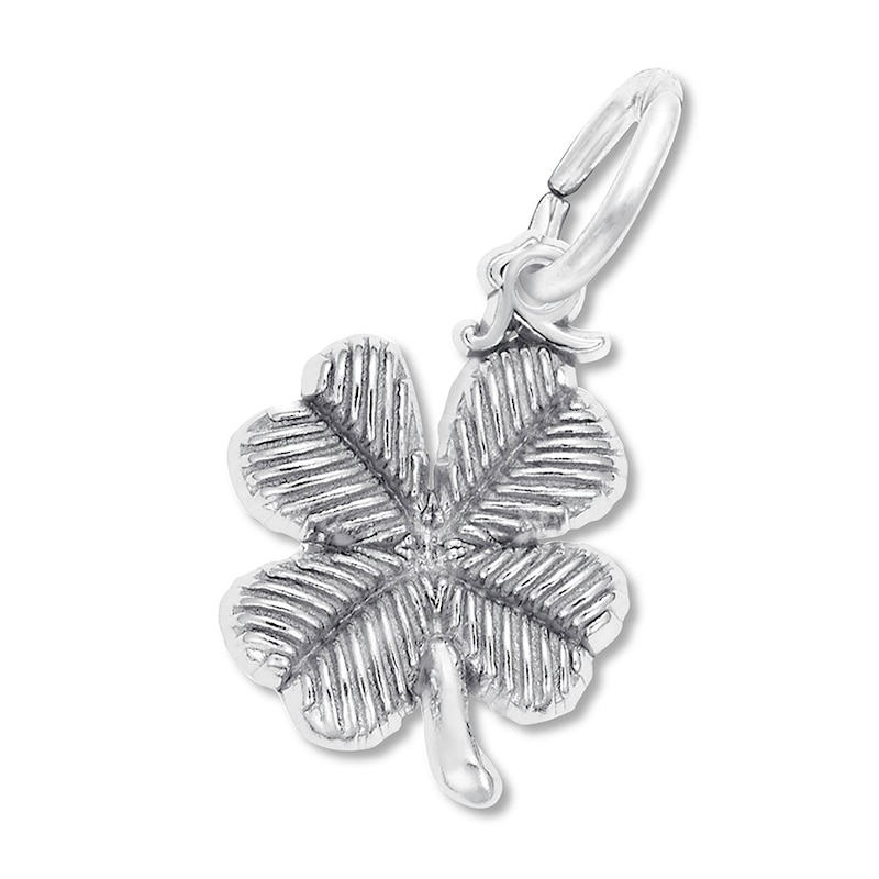 Main Image 1 of Four-Leaf Clover Charm Sterling Silver