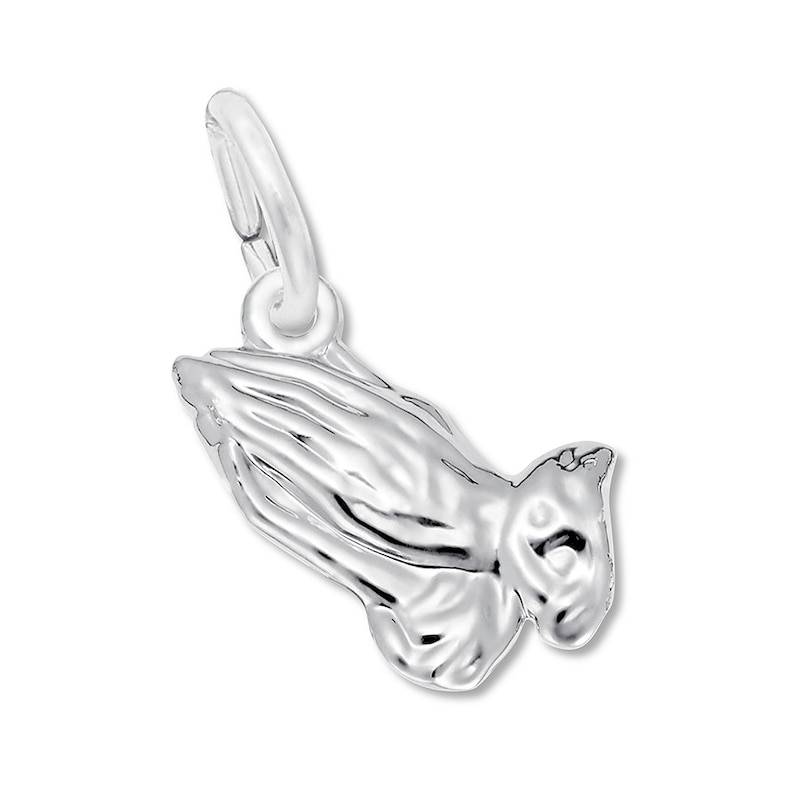 Praying Hands Charm Sterling Silver