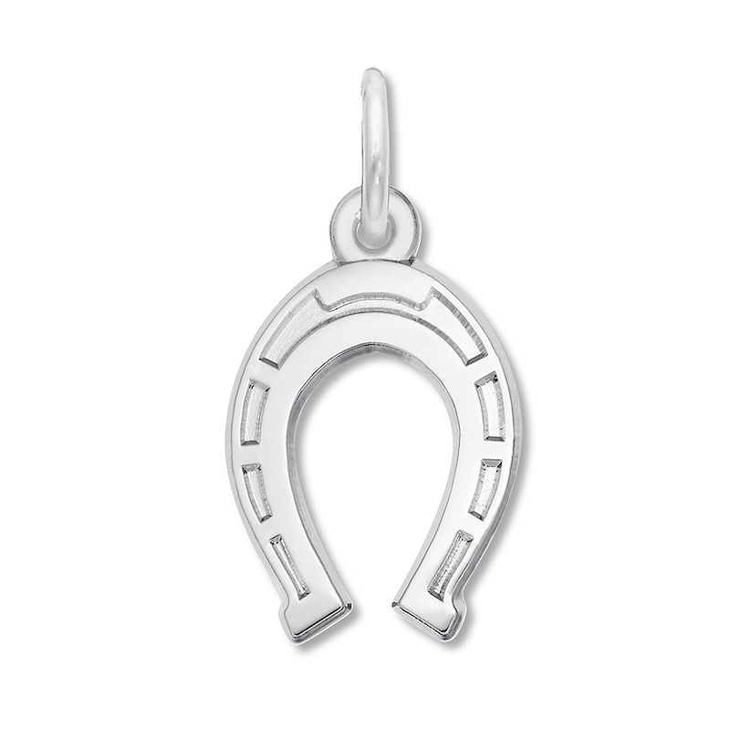 Main Image 1 of Horseshoe Charm Sterling Silver