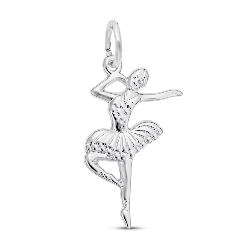 Main Image 1 of Ballet Dancer Charm Sterling Silver