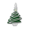 Thumbnail Image 0 of Christmas Tree Charm Green Enamel Sterling Silver