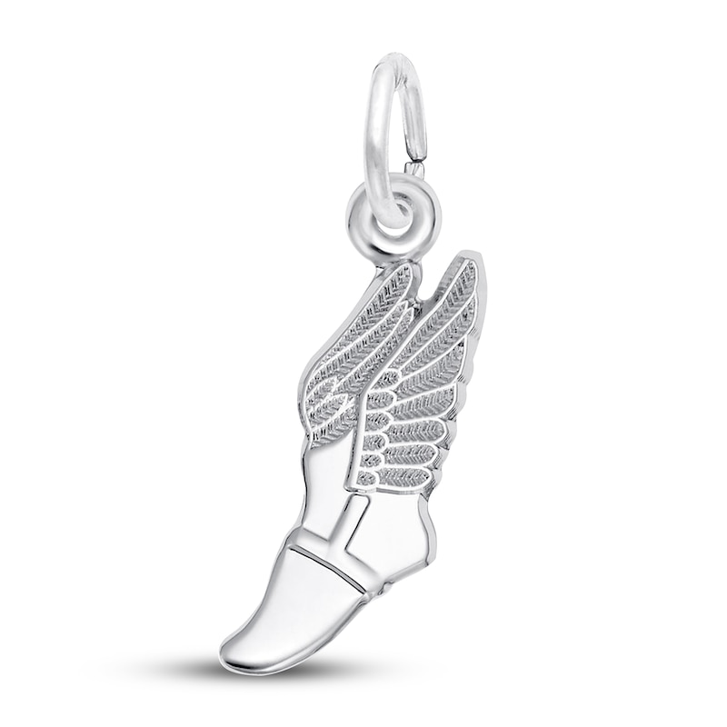 Main Image 1 of Winged Shoe Charm Sterling Silver