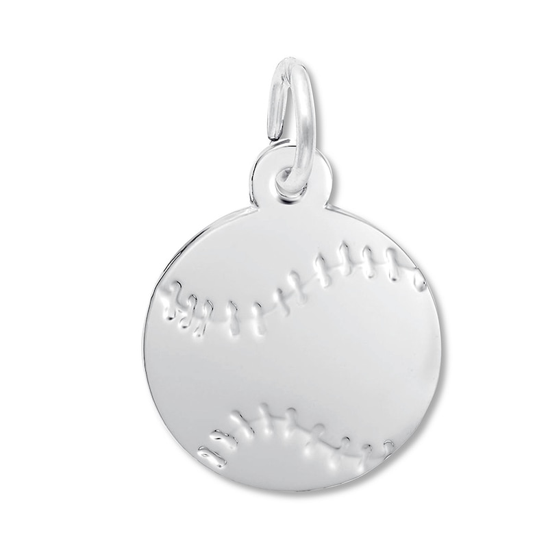 Main Image 1 of Baseball Charm Sterling Silver