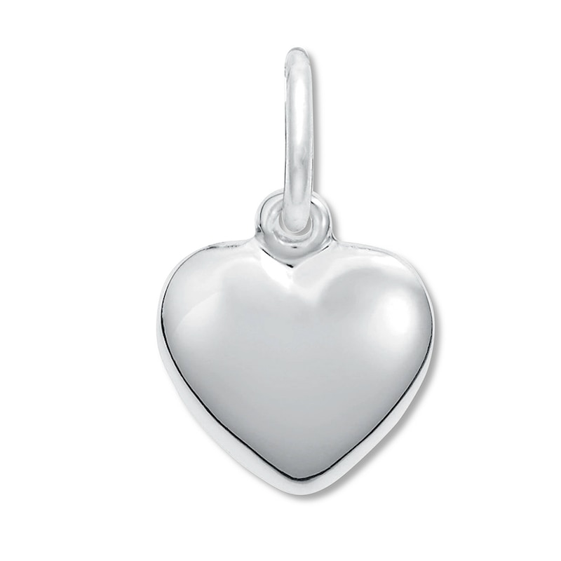 Main Image 1 of Heart Charm Sterling Silver