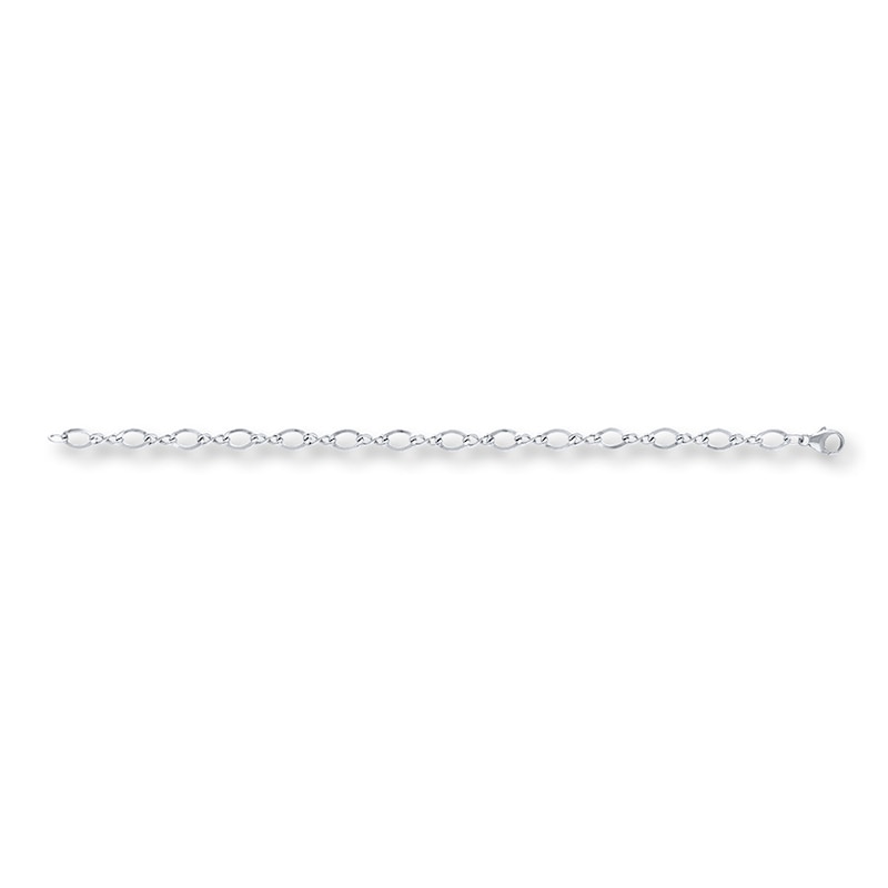 Main Image 1 of Figure 8 Charm Bracelet Sterling Silver 7&quot;