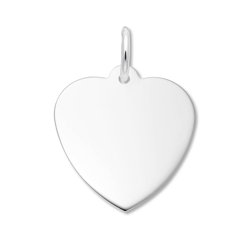 Main Image 1 of Classic Heart Charm Sterling Silver