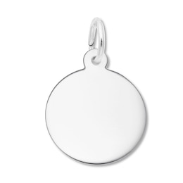Disc Charm Sterling Silver