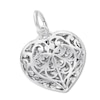 Thumbnail Image 1 of Filigree Heart Charm Sterling Silver