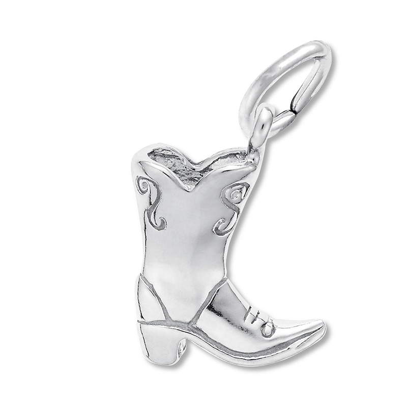 Main Image 1 of Cowboy Boot Charm Sterling Silver