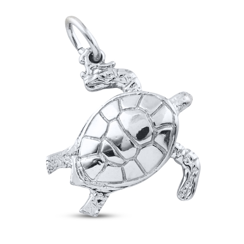 Sea Turtle Charm Sterling Silver