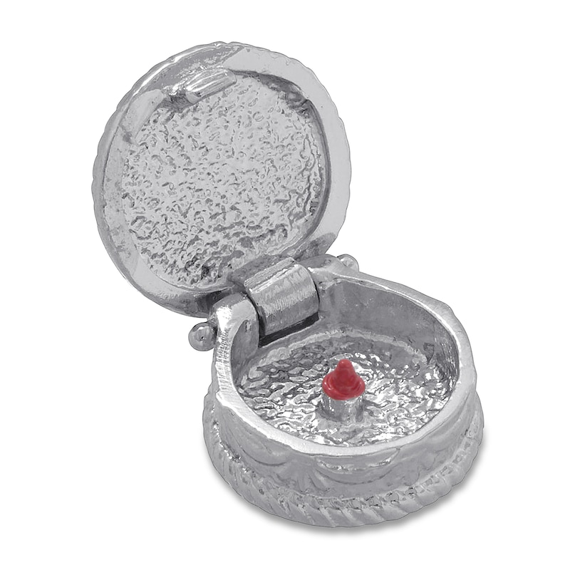Main Image 2 of Birthday Cake Charm Sterling Silver