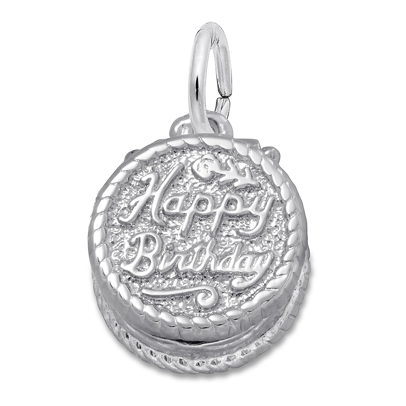 Birthday Cake Charm Sterling Silver