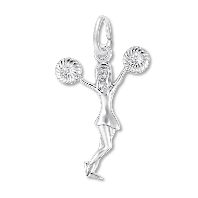 Rembrandt Pom Pom Girl Charm, Sterling Silver