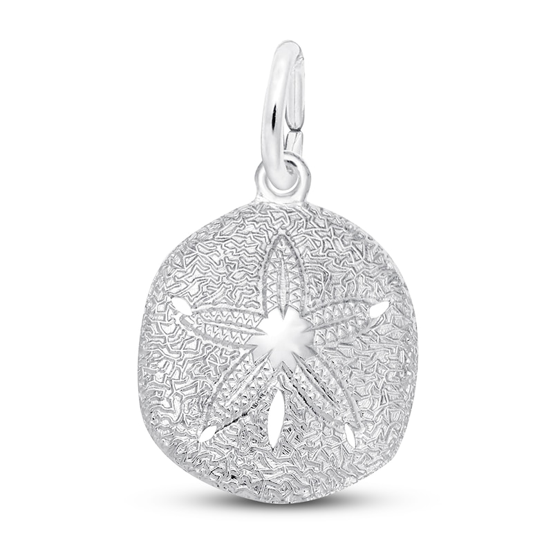 Sand Dollar Charm Sterling Silver