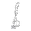 Thumbnail Image 1 of Treble Clef Charm Sterling Silver