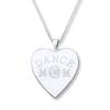Thumbnail Image 1 of Dance Mom Heart Sterling Silver Locket Necklace