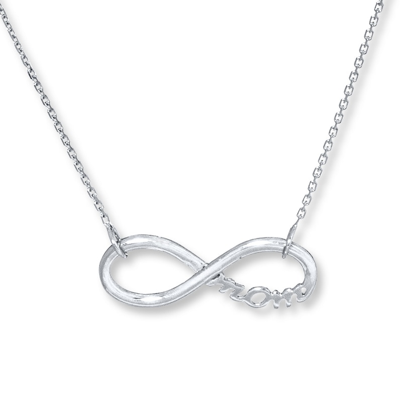 Main Image 1 of Infinity Mom Sterling Silver Necklace
