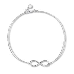 Infinity Mom Sterling Silver Bracelet 7"