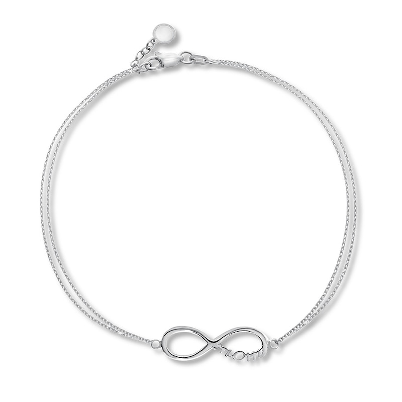 Main Image 1 of Infinity Mom Sterling Silver Bracelet 7&quot;