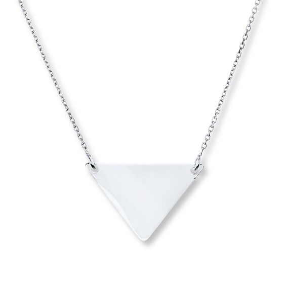Triangle Necklace Sterling Silver