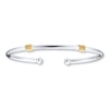 Thumbnail Image 1 of Bangle Bracelet Sterling Silver &14K Yellow Gold