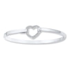 Thumbnail Image 0 of Heart Bangle Bracelet 1/15 ct tw Diamonds Sterling Silver