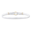 Thumbnail Image 1 of Bangle Bracelet Sterling Silver & 14K Yellow Gold