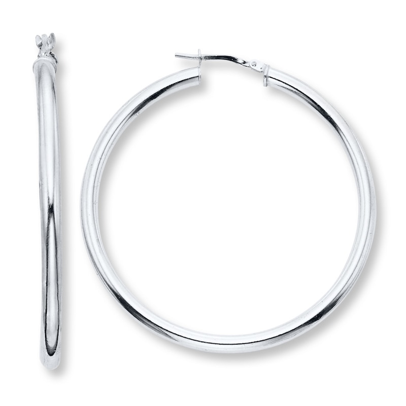 Main Image 1 of Hoop Earrings Sterling Silver